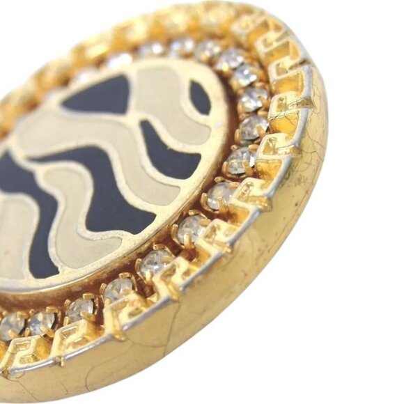 198158BL (S1) Gianni Versace Earrings Gold Metal - Picture 7 of 12